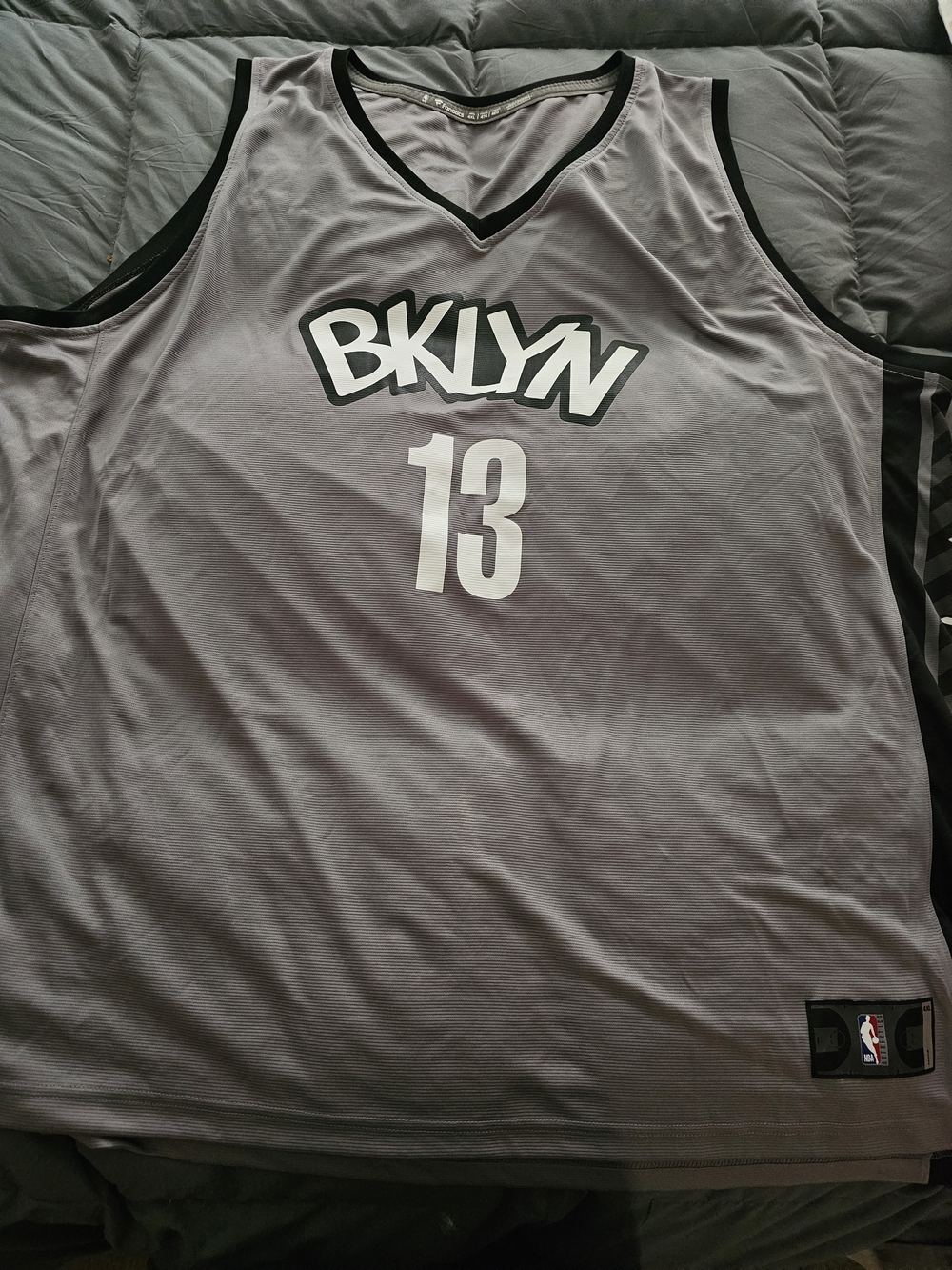 BKLYN 13 Grey Basketball Jersey